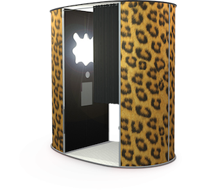 leoparden design fotobox fotokabine fotoautomat